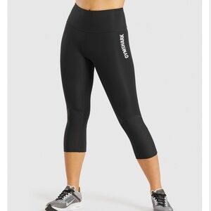 Gymshark Pulse Cropped Leggings - Black
